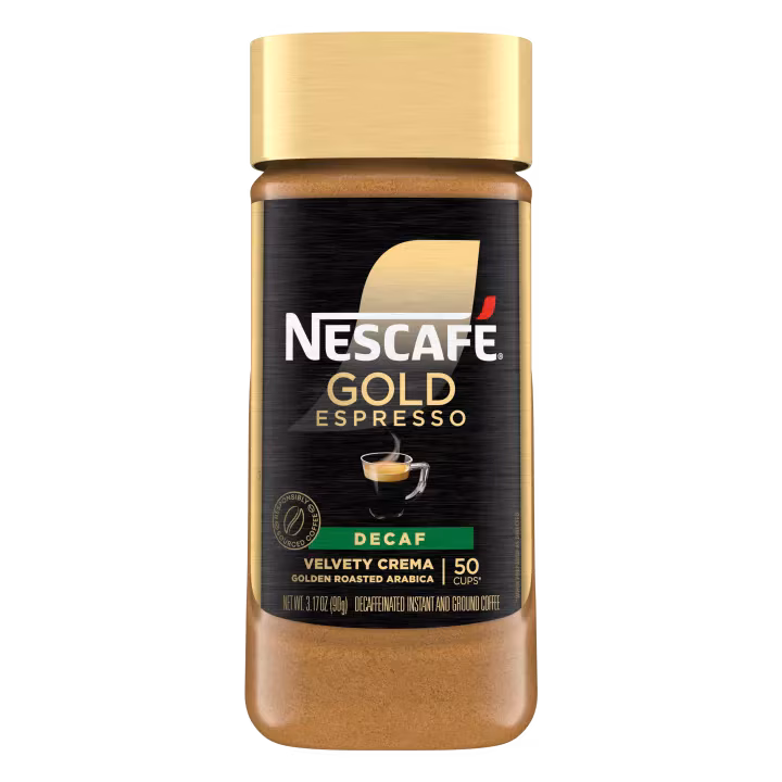 Café instantáneo espresso descafeinado
